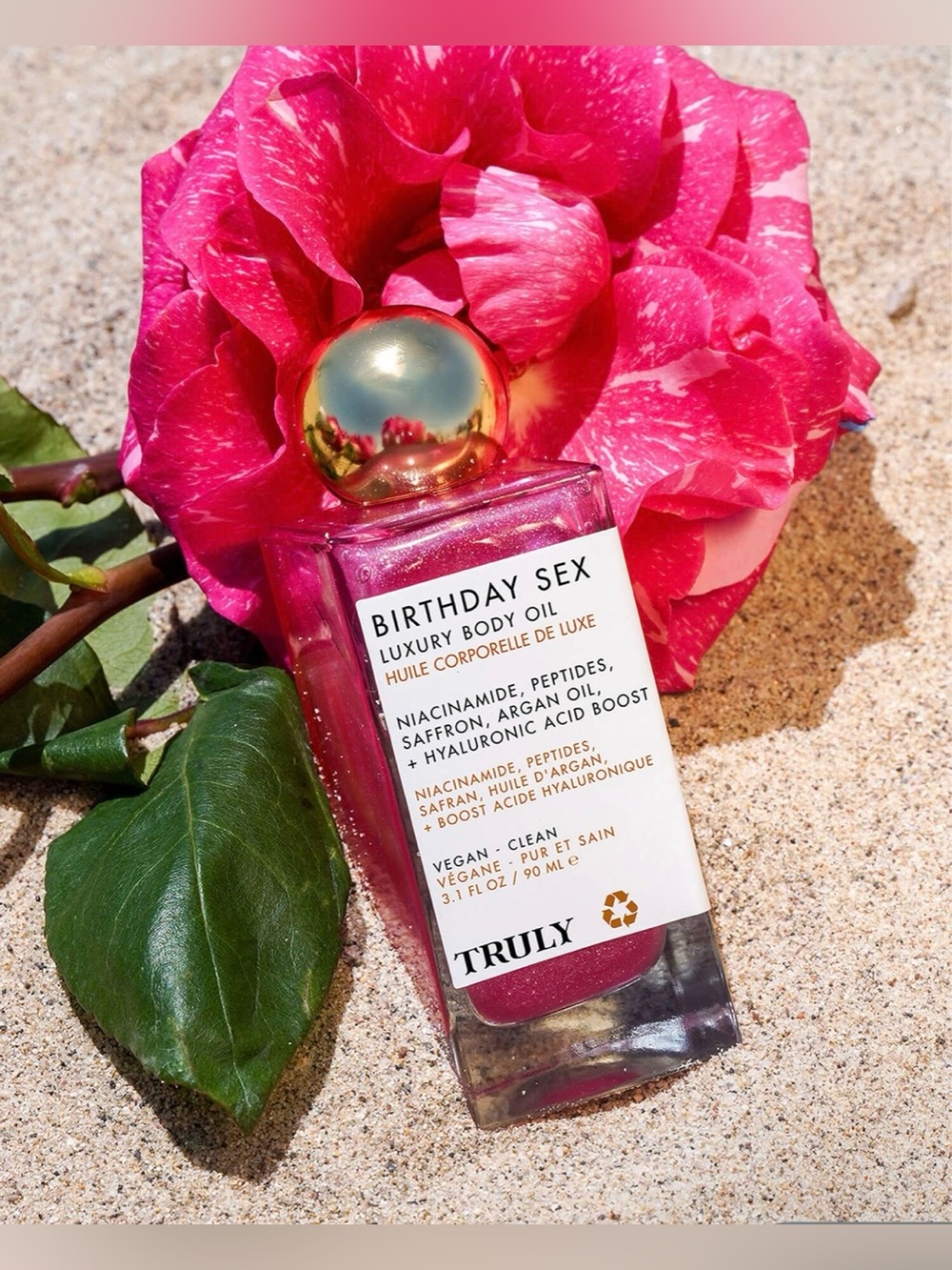 Truly Birthday Sex Luxury Body Oil — Pink